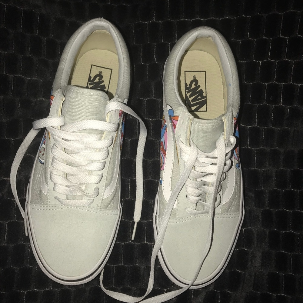 Brand new customized vans never worn